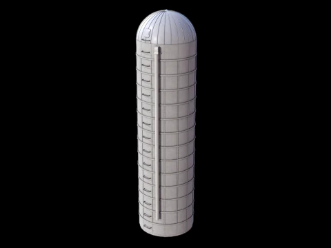Farm Bunker Silo PBR 3D Model