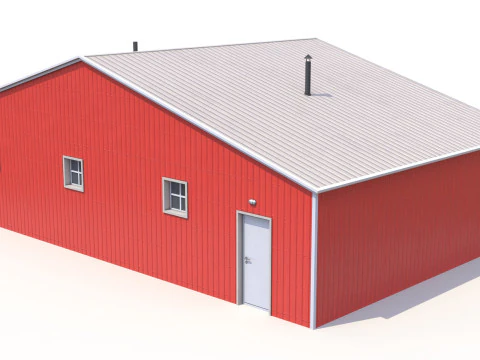 Red Farm Building 22 3D Model