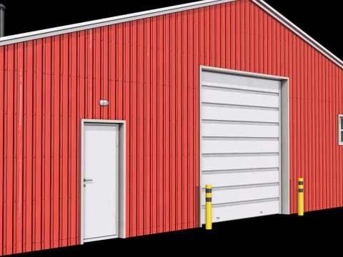 Red Farm Building 22 3D Model