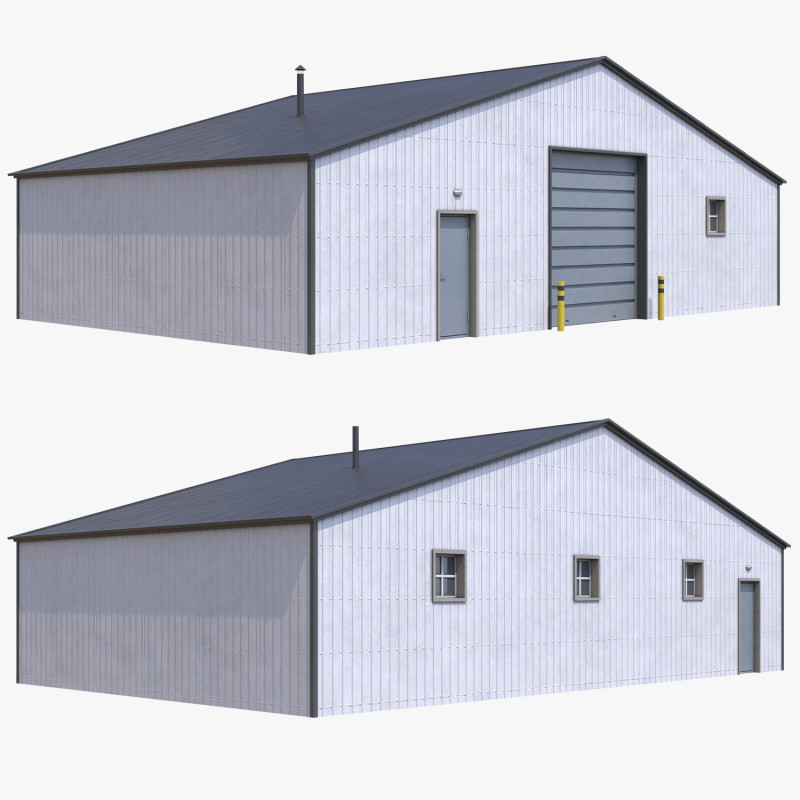 Farm Building 22 PBR 3D Modell .c4d .max .obj .3ds .fbx .stl .blend 