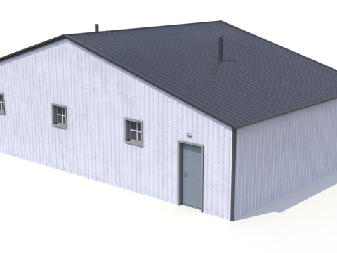 Farm Building 22 PBR 3D Modell