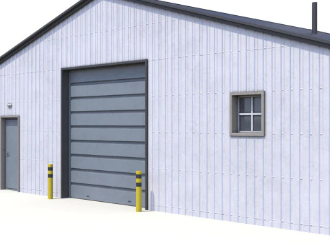 &Ccedil;iftlik Binası 22 PBR 3D Model