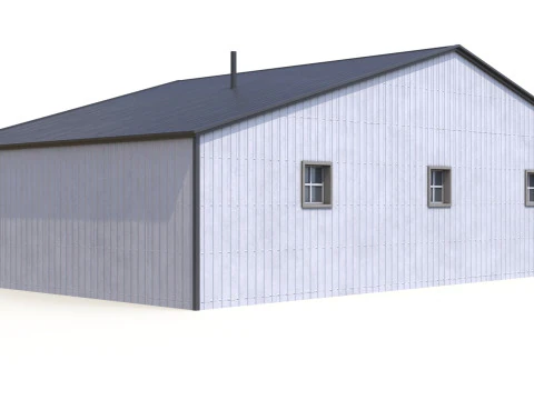 &Ccedil;iftlik Binası 22 PBR 3D Model