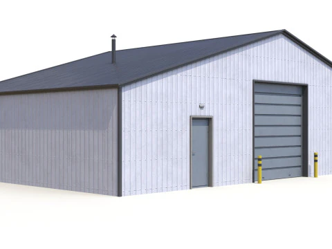 &Ccedil;iftlik Binası 22 PBR 3D Model