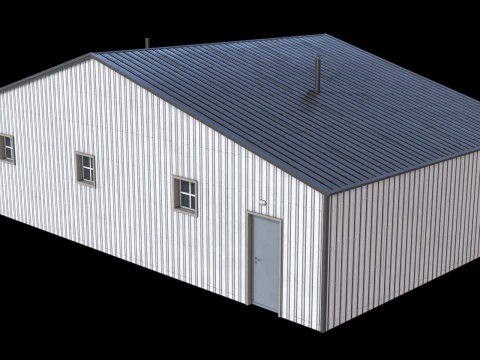 &Ccedil;iftlik Binası 22 PBR 3D Model