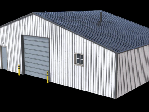 &Ccedil;iftlik Binası 22 PBR 3D Model