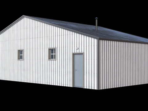 &Ccedil;iftlik Binası 22 PBR 3D Model