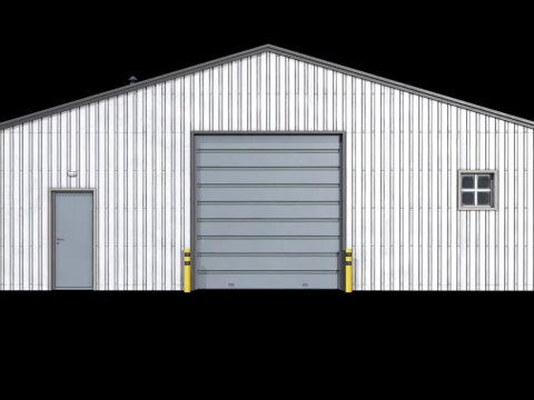 &Ccedil;iftlik Binası 22 PBR 3D Model