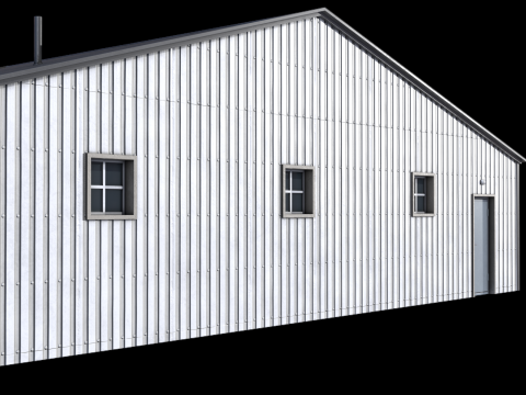 Farm Building 22 PBR 3D Modell