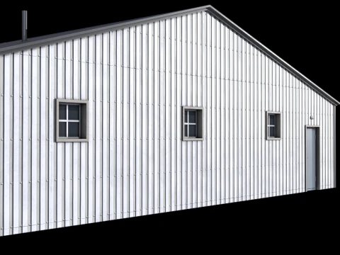 &Ccedil;iftlik Binası 22 PBR 3D Model