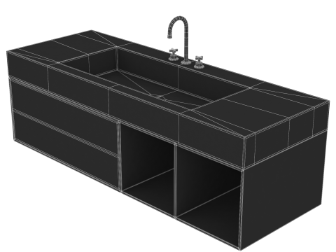 Bathroom Cabinet 3D Модель