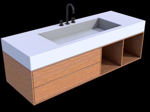 Bathroom Cabinet 3D Модель