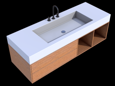 Bathroom Cabinet 3D Модель