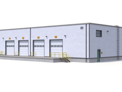 Склад 23 ПБР 3D Модель