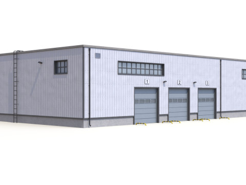 Almacén 23 PBR Modelo 3D