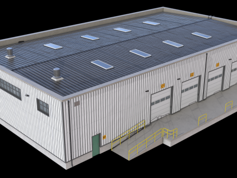 Almacén 23 PBR Modelo 3D