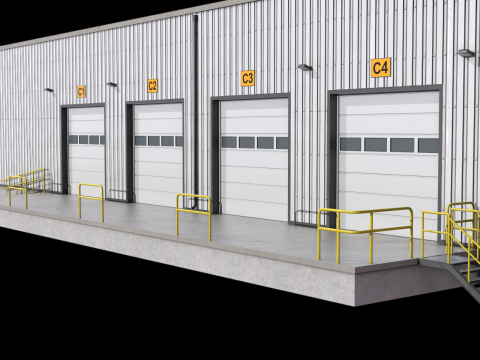 Almacén 23 PBR Modelo 3D