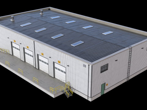 Almacén 23 PBR Modelo 3D