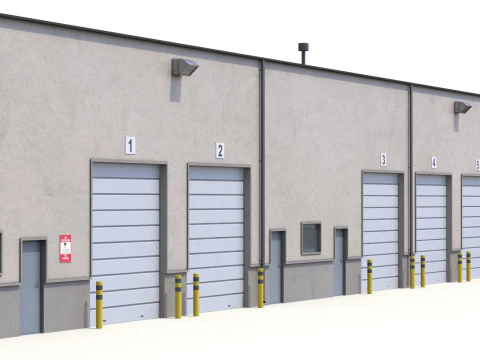 Warehouse Building 5 3D Model
