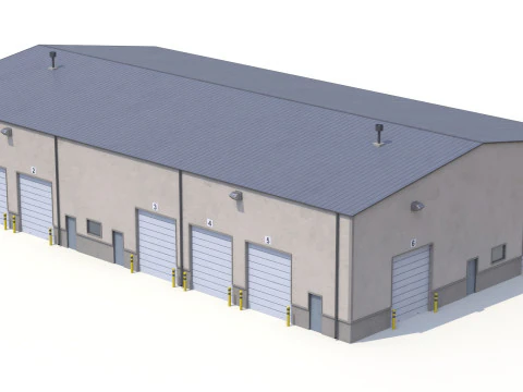 Warehouse Building 5 3D Model