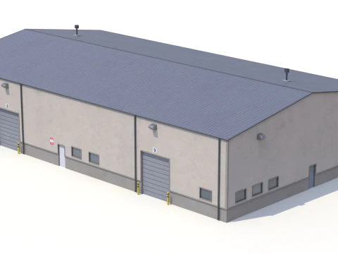 Warehouse Building 5 3D Model