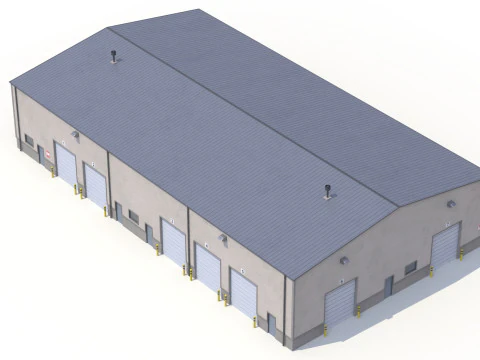 Warehouse Building 5 3D Model
