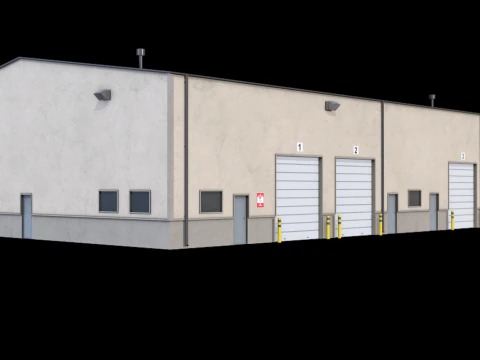 Warehouse Building 5 3D Model