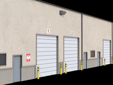 Warehouse Building 5 3D Model