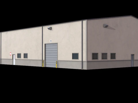 Warehouse Building 5 3D Model
