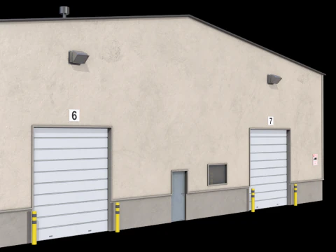 Warehouse Building 5 3D Model