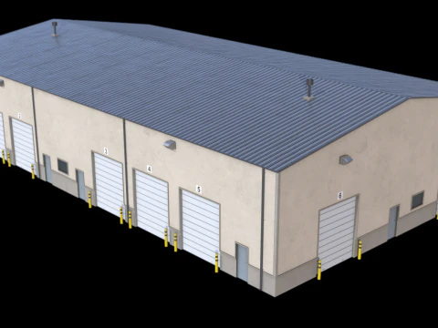 Warehouse Building 5 3D Model