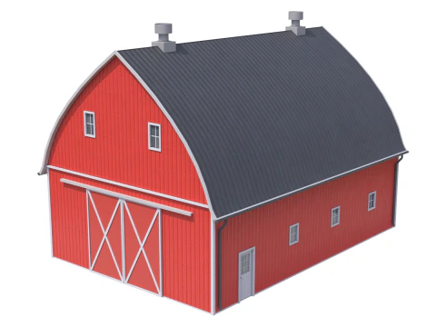 Red Farm Barn 24 3D Model