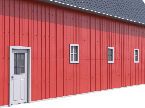 Red Farm Barn 24 3D Model