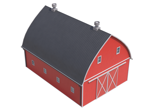 लाल खेत खलिहान 24 3D मॉडल