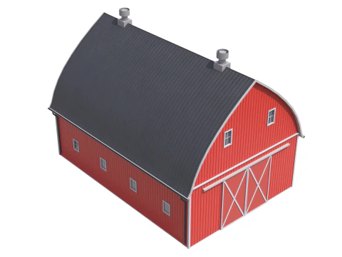Red Farm Barn 24 3D Model