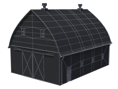 Red Farm Barn 24 3D Model
