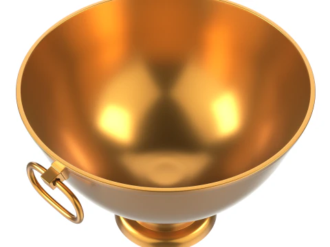 Secchiello per champagne dorato Modello 3D