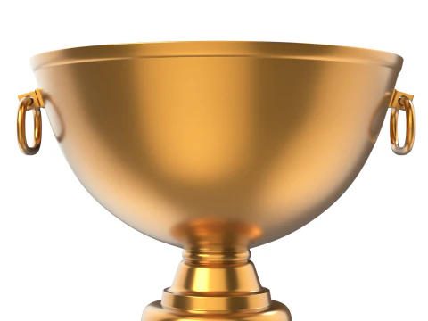 Secchiello per champagne dorato Modello 3D