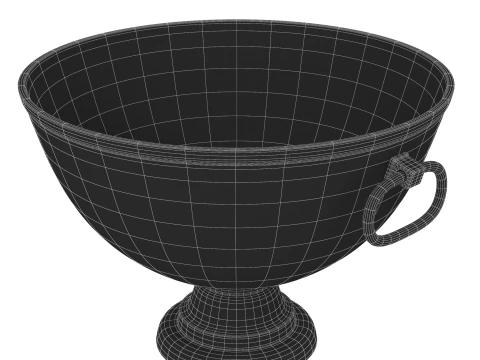 Secchiello per champagne dorato Modello 3D