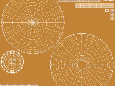 Secchiello per champagne dorato Modello 3D