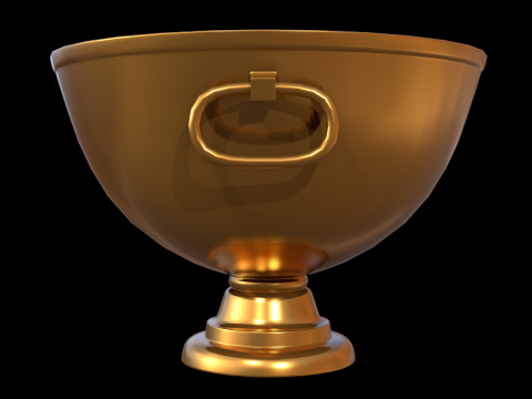 Cubo de champán dorado Modelo 3D