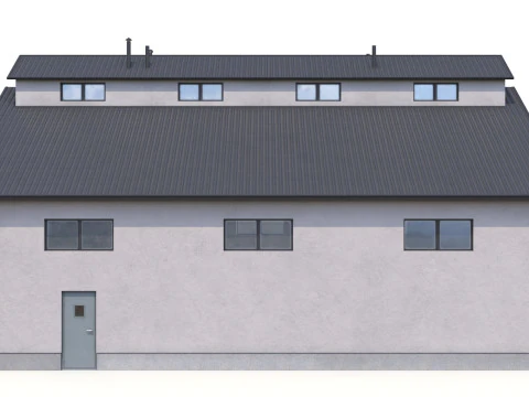 B&acirc;timent Industriel 25 Modèle 3D