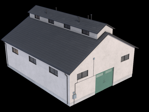 工业大厦25号 3D 模型