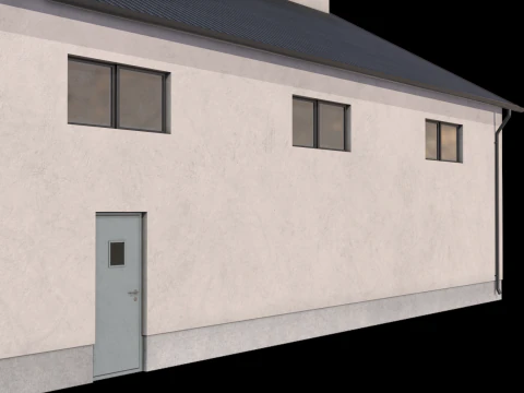 B&acirc;timent Industriel 25 Modèle 3D