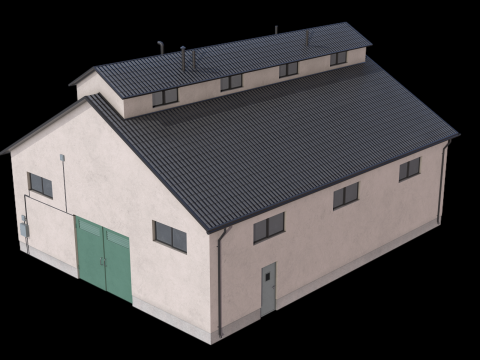 工业大厦25号 3D 模型