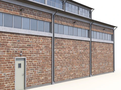 Budynek Przemysłowy 26 PBR Model 3D