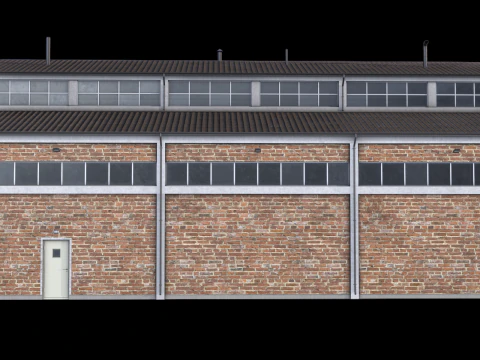 Budynek Przemysłowy 26 PBR Model 3D