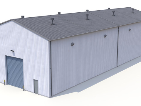 Industriegebäude 27 PBR 3D Modell