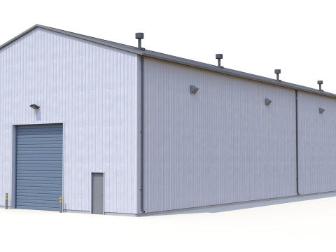 Industriegebäude 27 PBR 3D Modell