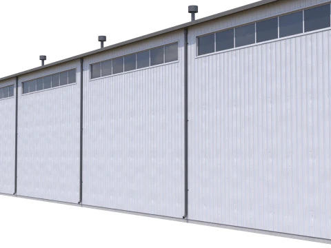 Pr&eacute;dio Industrial 27 PBR Modelo 3D